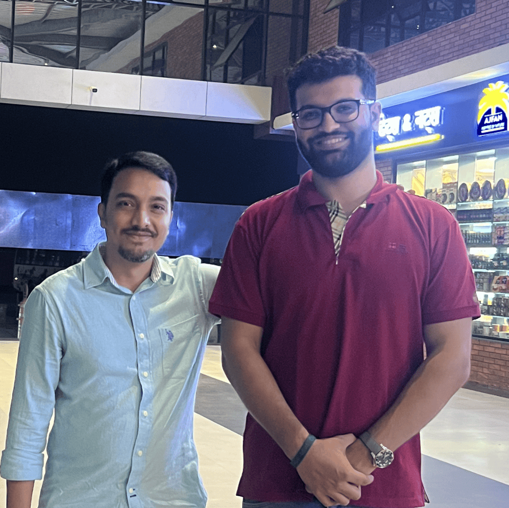 Psychic Medium Daksh with a client, spiritual guidance session in progress.