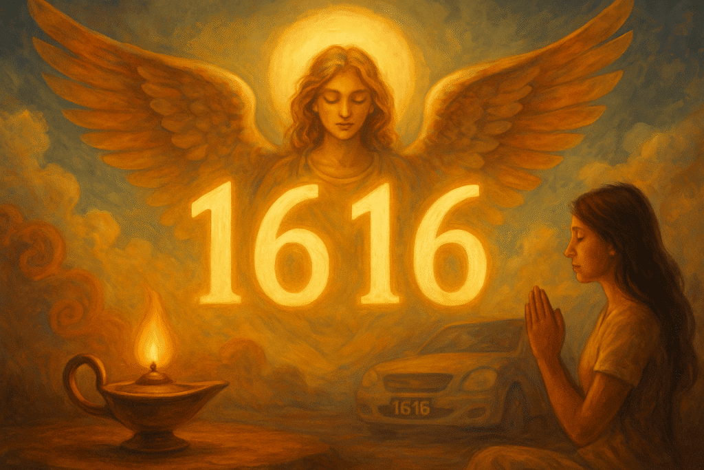 Angel Number 1616 symbolizes spiritual growth and divine guidance in your life.