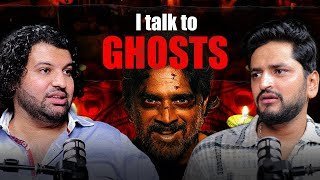 Psychic medium Daksh communicating with spirits and ghosts for guidance and insight.