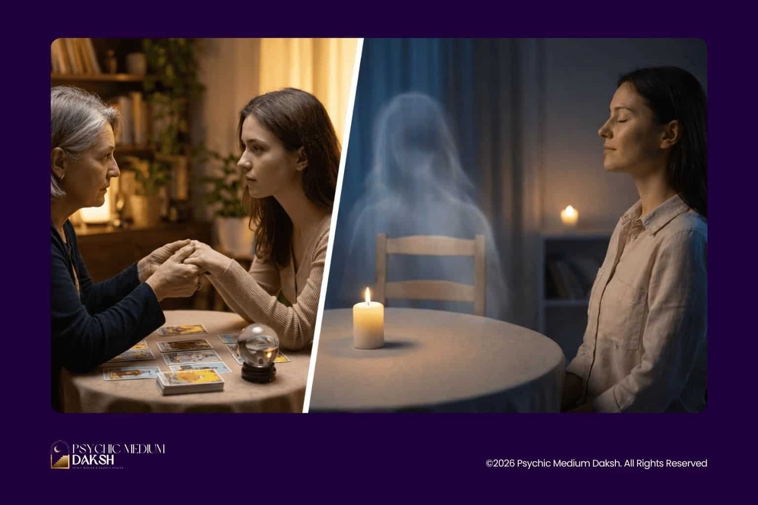 What is the difference between psychic and medium